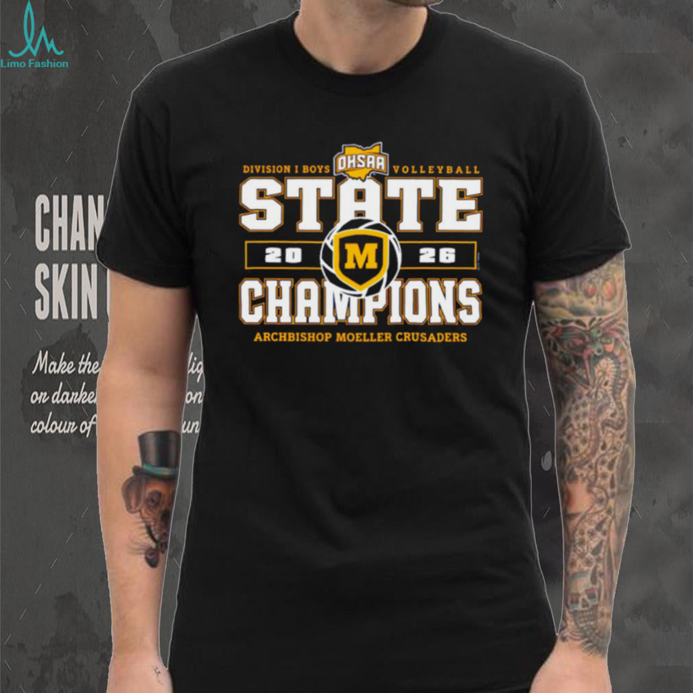 Archbishop Moeller Crusaders 2026 OHSAA Boys Volleyball D1 State Champions shirt