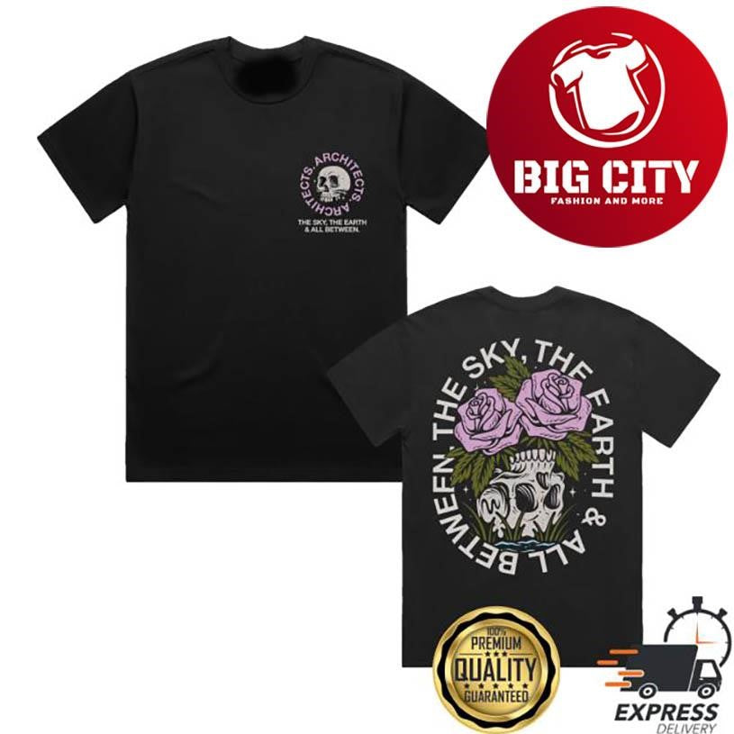Architects Head Full Of Flowers Black Two Sided Shirt