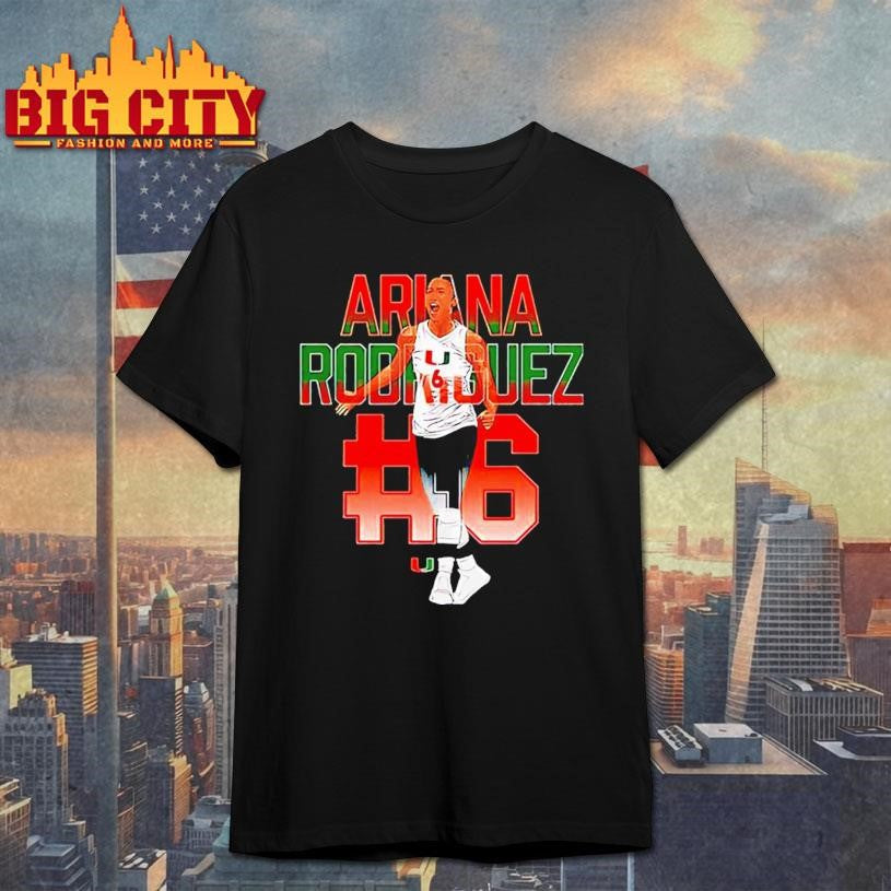 Ariana Rodriguez Miami Volleyball NCAA Legends Caricature Shirt