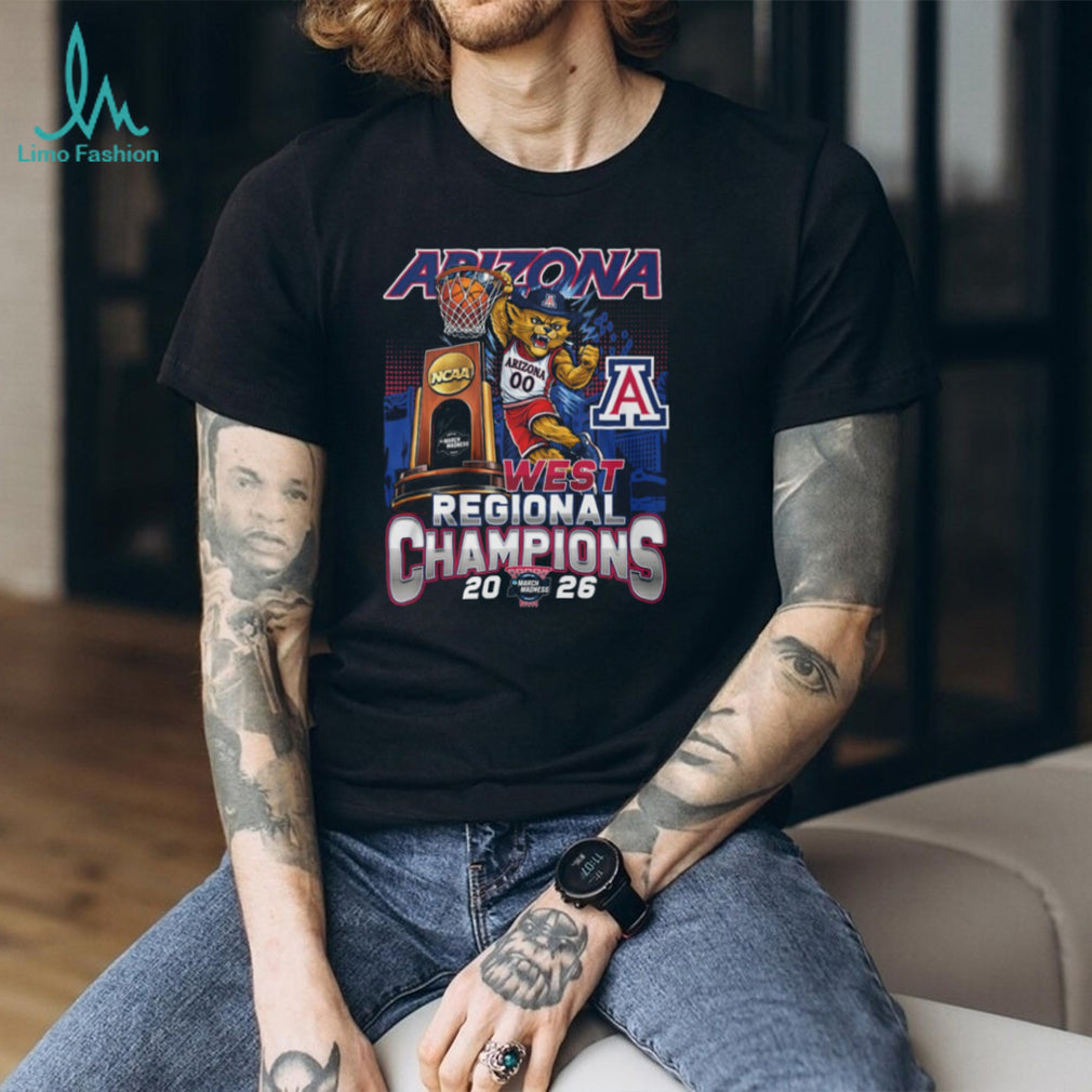 Arizona 2026 NCAA West Regional Champions Slam Dunk Mascot T Shirt