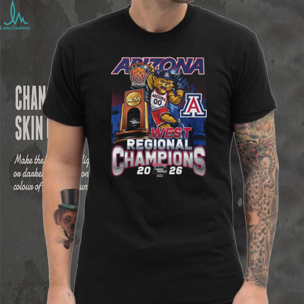 Arizona 2026 NCAA West Regional Champions Slam Dunk Mascot T Shirt