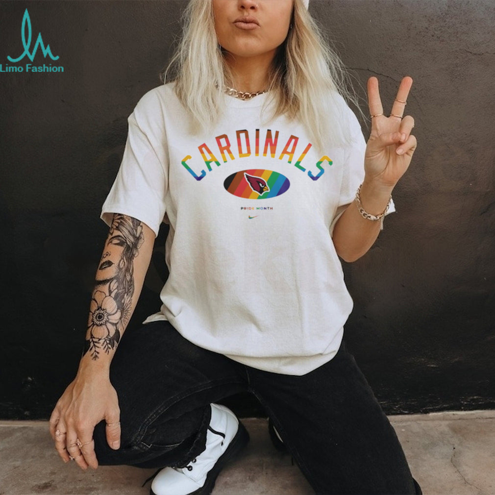 Arizona Cardinals Pride Month Rainbow logo shirt