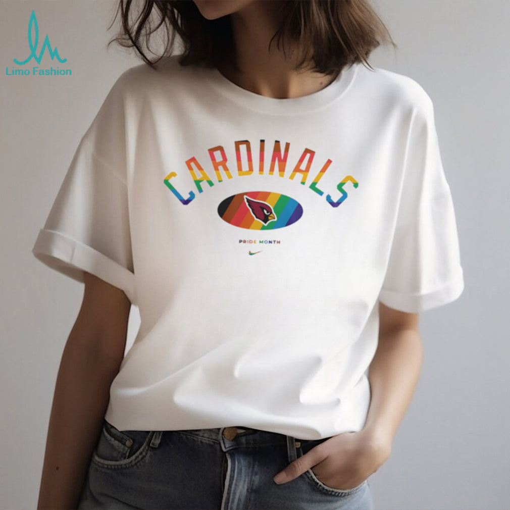 Arizona Cardinals Pride Month Rainbow logo shirt