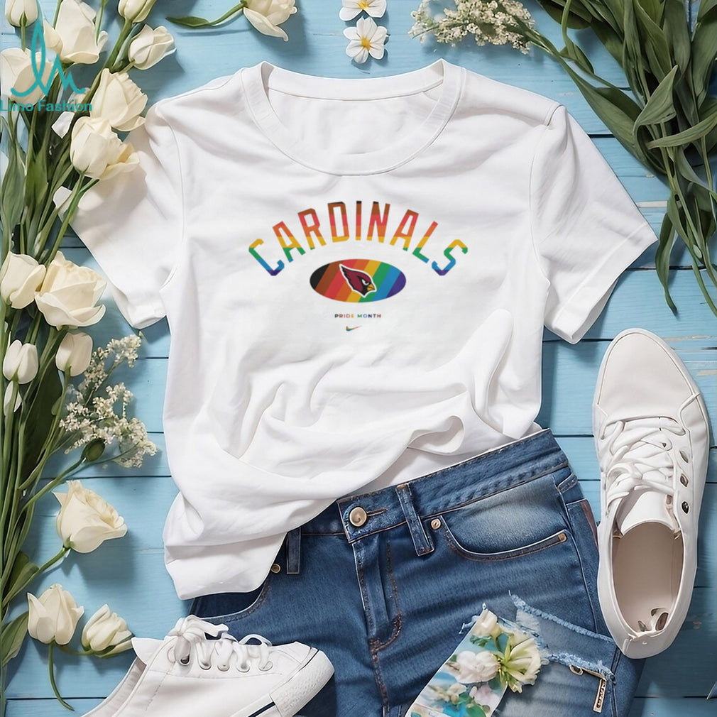 Arizona Cardinals Pride Month Rainbow logo shirt