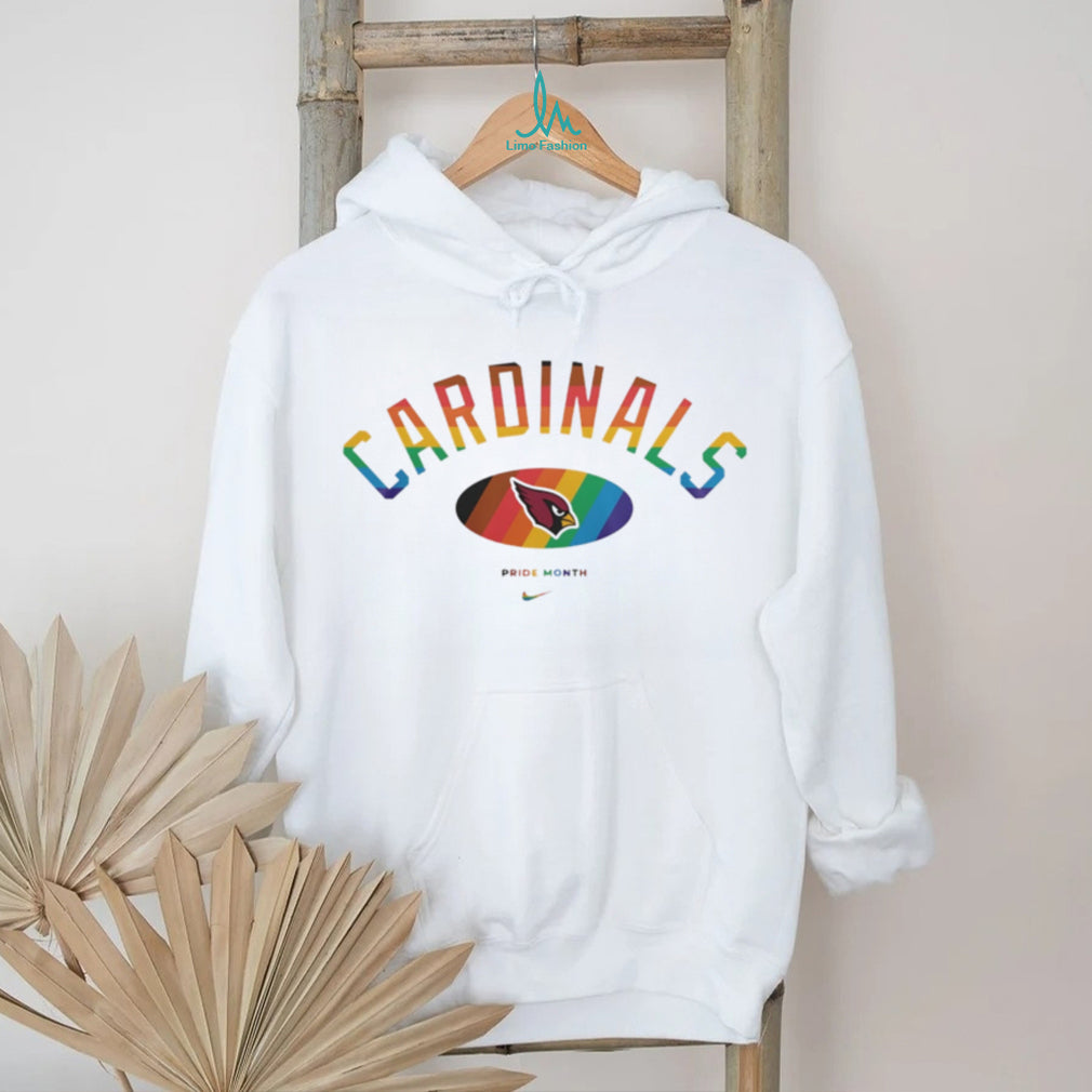 Arizona Cardinals Pride Month Rainbow logo shirt