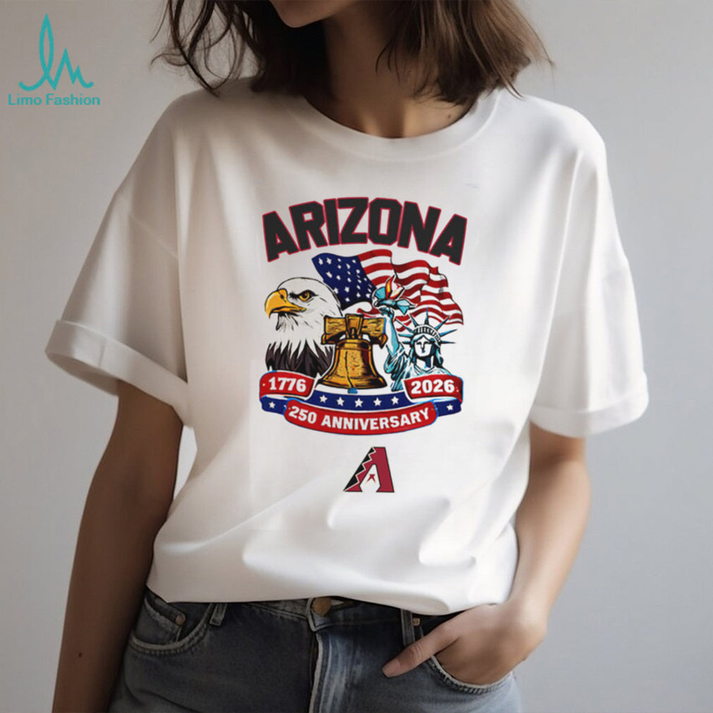 Arizona D Backs 250th Anniversary USA Flag Baseball Jersey T Shirt Custom Name