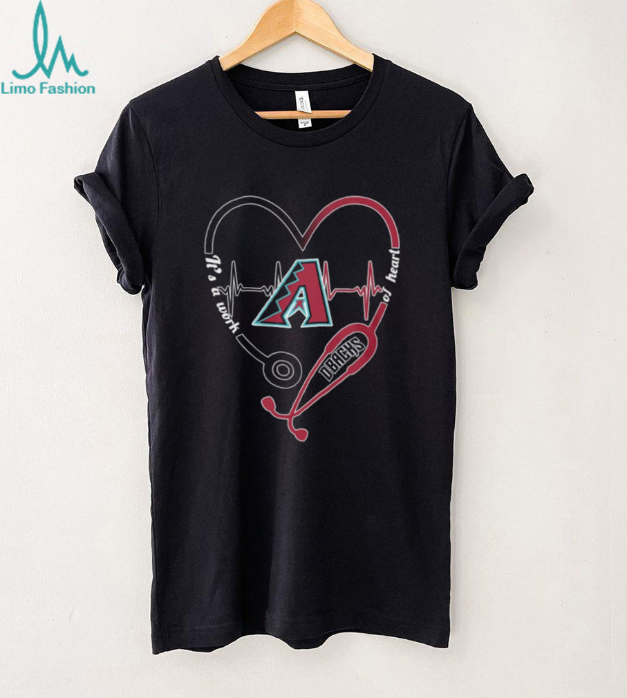 Arizona Diamondbacks D backs Baseball Heartbeat Stethoscope Medical Gift T Shirt