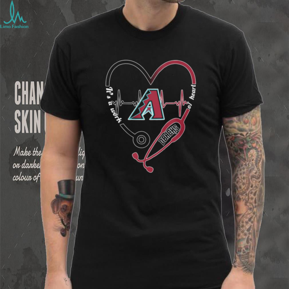 Arizona Diamondbacks D backs Baseball Heartbeat Stethoscope Medical Gift T Shirt