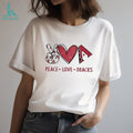 Arizona Diamondbacks Peace Love Dbacks Baseball T Shirt