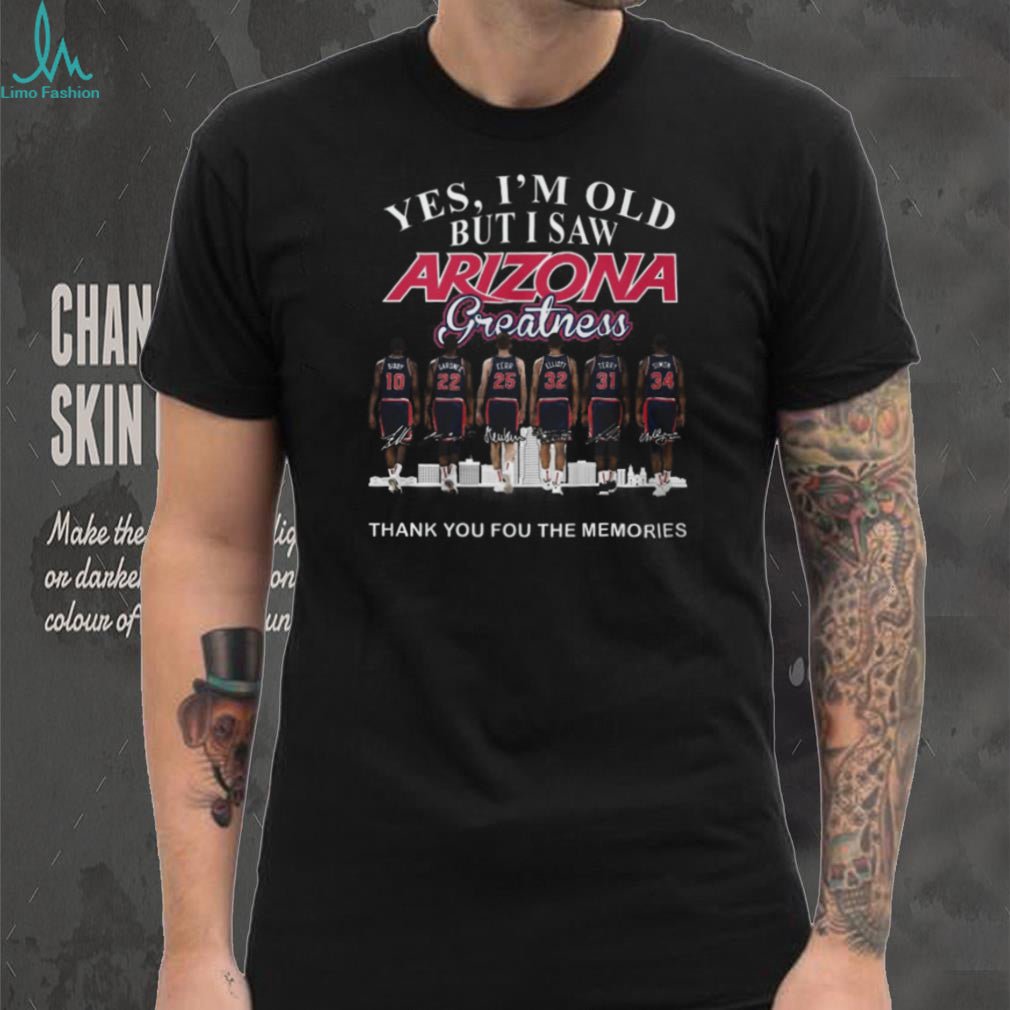 Arizona Greatness Basketball Legends 1997 National Champions Memory T Shirt