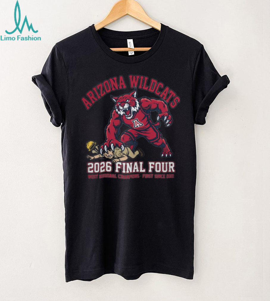 Arizona Wildcats 2026 Final Four West Regional Champions T Shirt