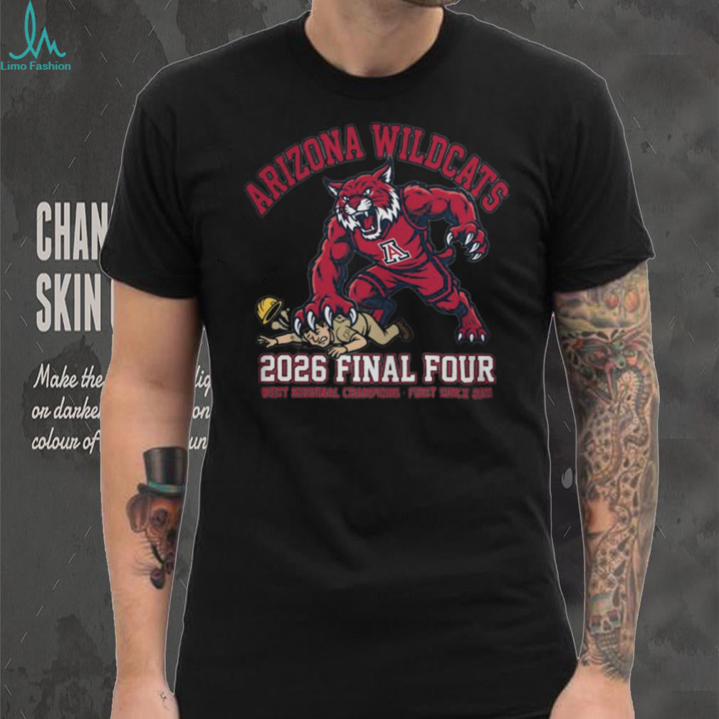 Arizona Wildcats 2026 Final Four West Regional Champions T Shirt