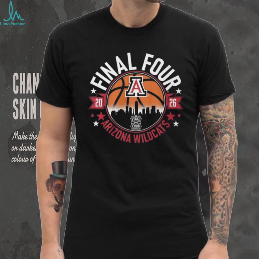 Arizona Wildcats 2026 NCAA Men’s Final Four Indianapolis Black T Shirt