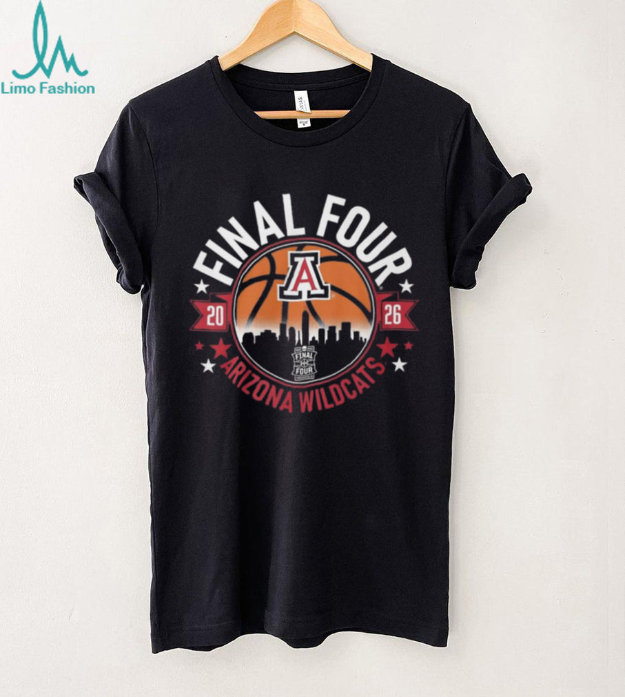 Arizona Wildcats 2026 NCAA Men’s Final Four Indianapolis Black T Shirt