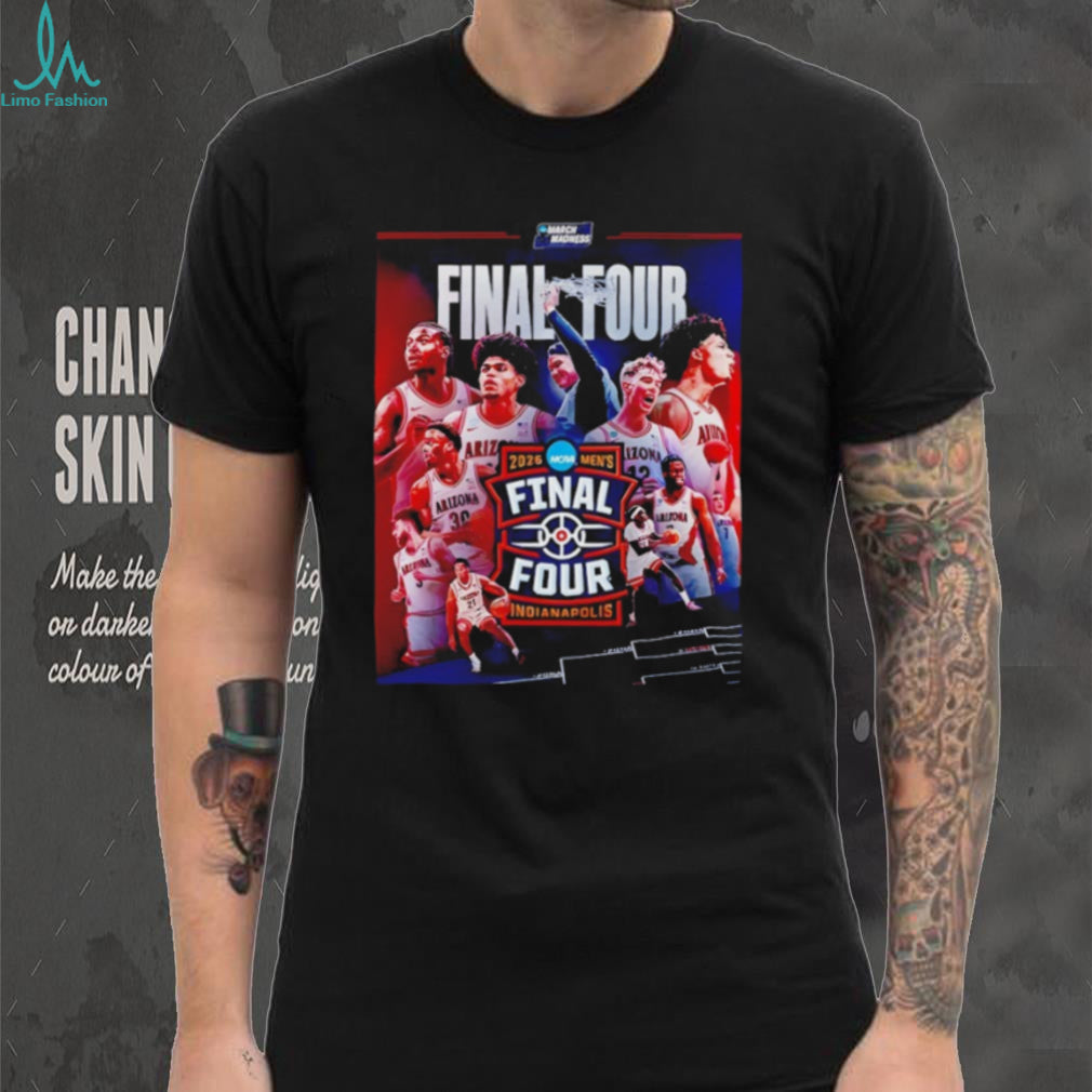 Arizona Wildcats 2026 NCAA Men’s Final Four Indianapolis T Shirt
