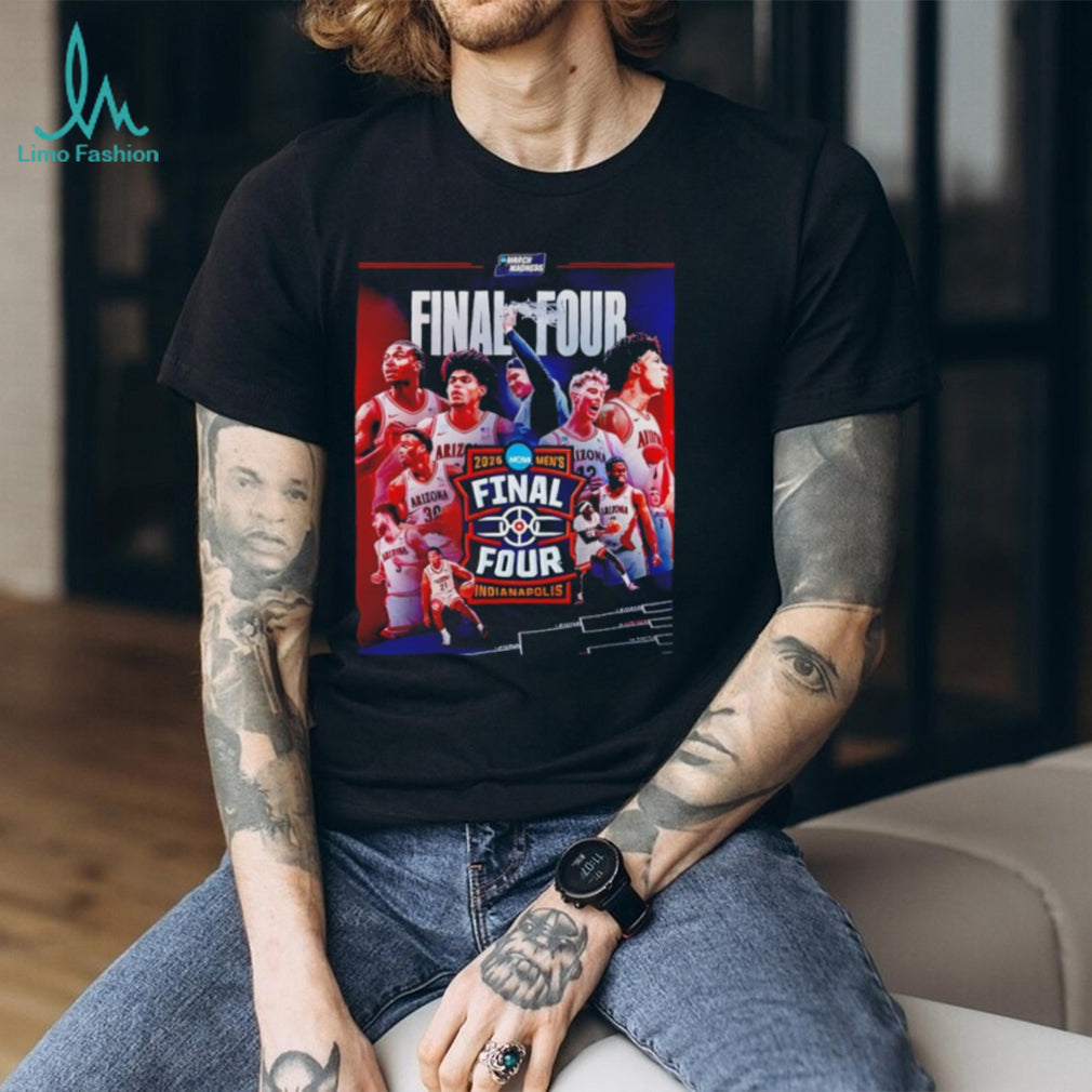 Arizona Wildcats 2026 NCAA Men’s Final Four Indianapolis T Shirt