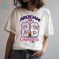 Arizona Wildcats 2026 West Regional Champions Signatures T Shirt