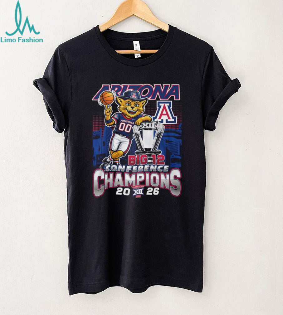 Arizona Wildcats Big 12 Conference Champions 2026 Basketball T shirt