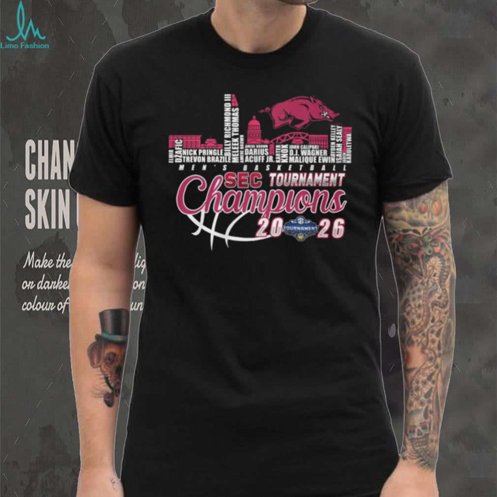 Arkansas Razorbacks 2026 SEC Tournament Champions Men’s Basketball T Shirt