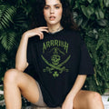 “Arrrish” Pirate Skull & Shamrocks St. Paddy’s Day Shirt