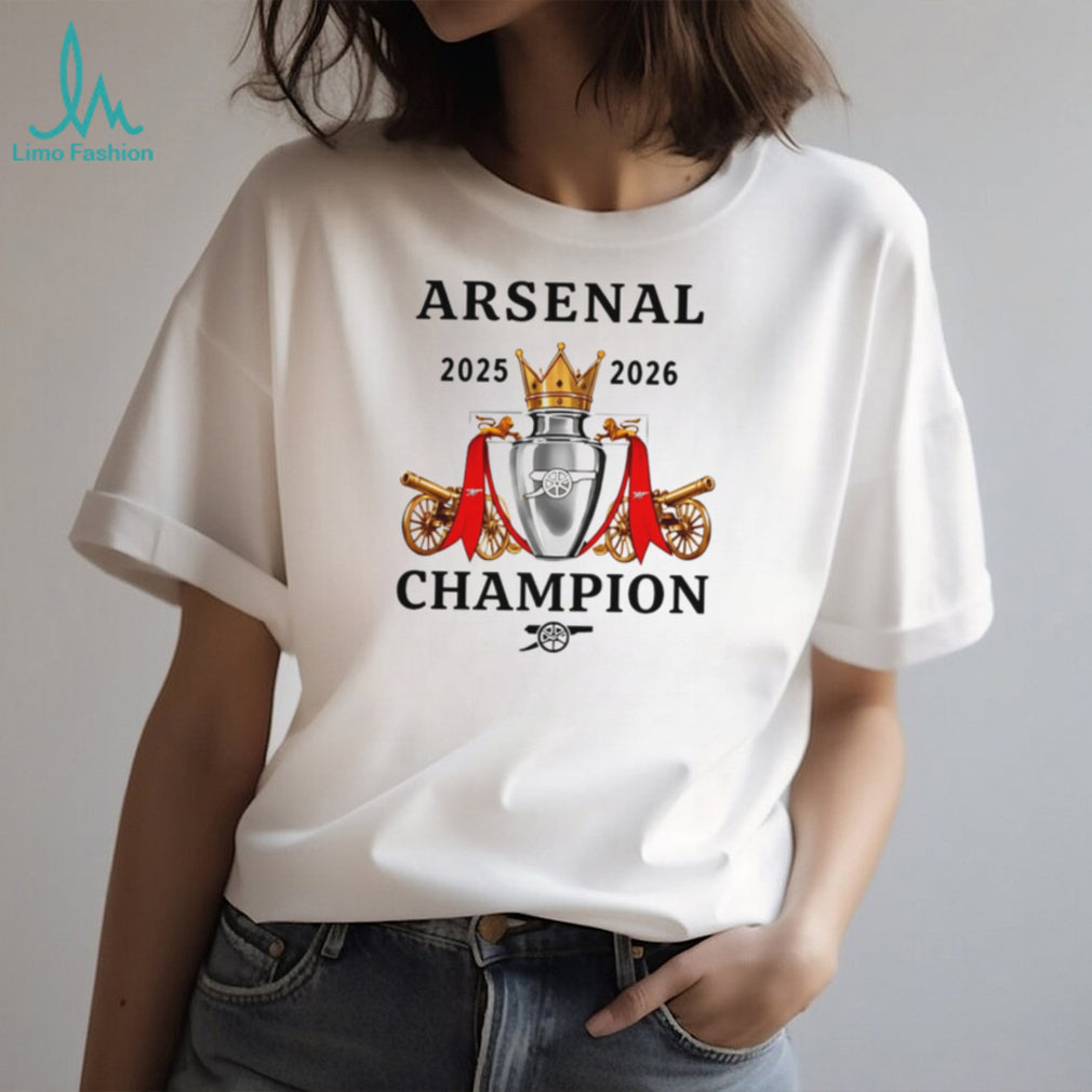 Arsenal FC Premier League 2026 Champions Trophy T Shirt