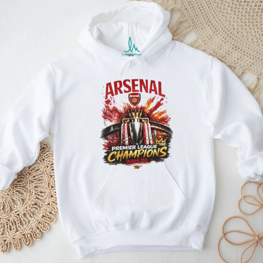 Arsenal FC Premier League Champions 2025 2026 Trophy T Shirt