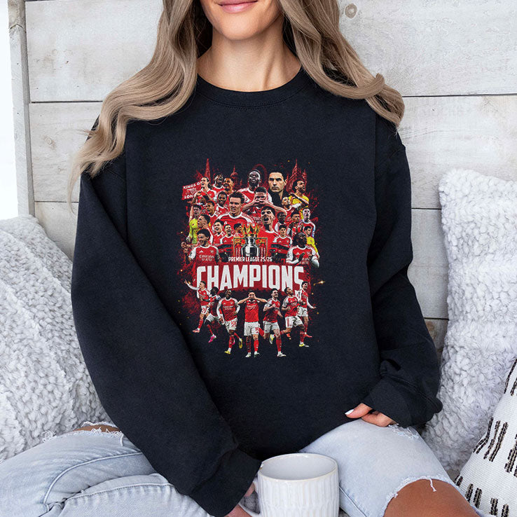 Arsenal FC Premier League Champions 2025-26 T Shirt