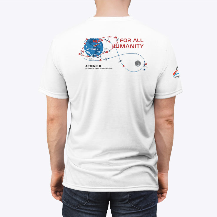 Artemis II Mission NASA Moon Mission Map T Shirt