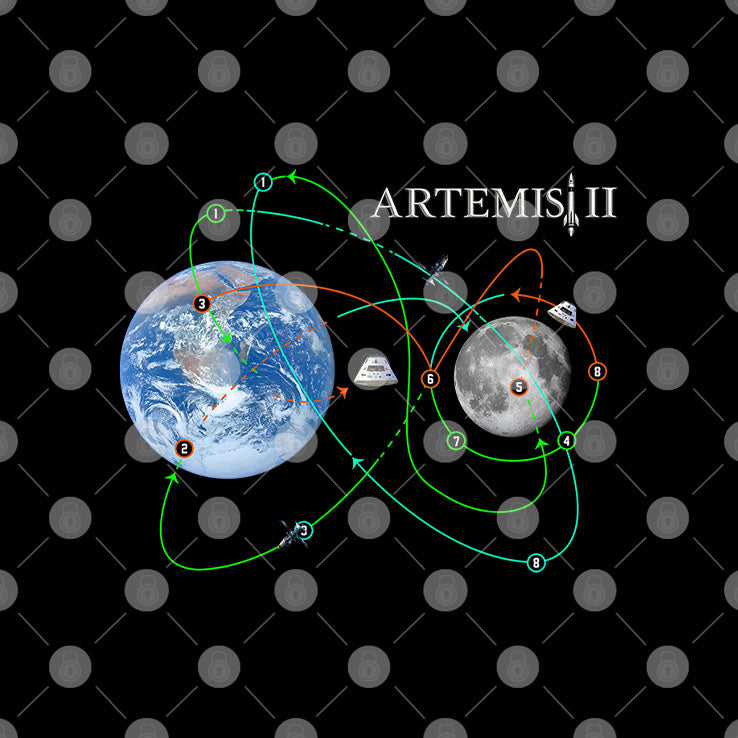 Artemis II Moon Mission NASA Space Program Fan Shirt