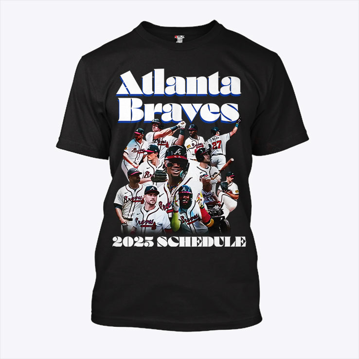 Atlanta Braves 2025 Schedule T Shirt