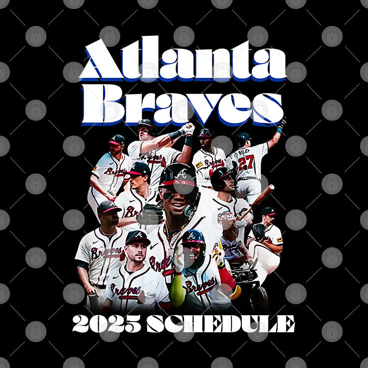 Atlanta Braves 2025 Schedule T Shirt