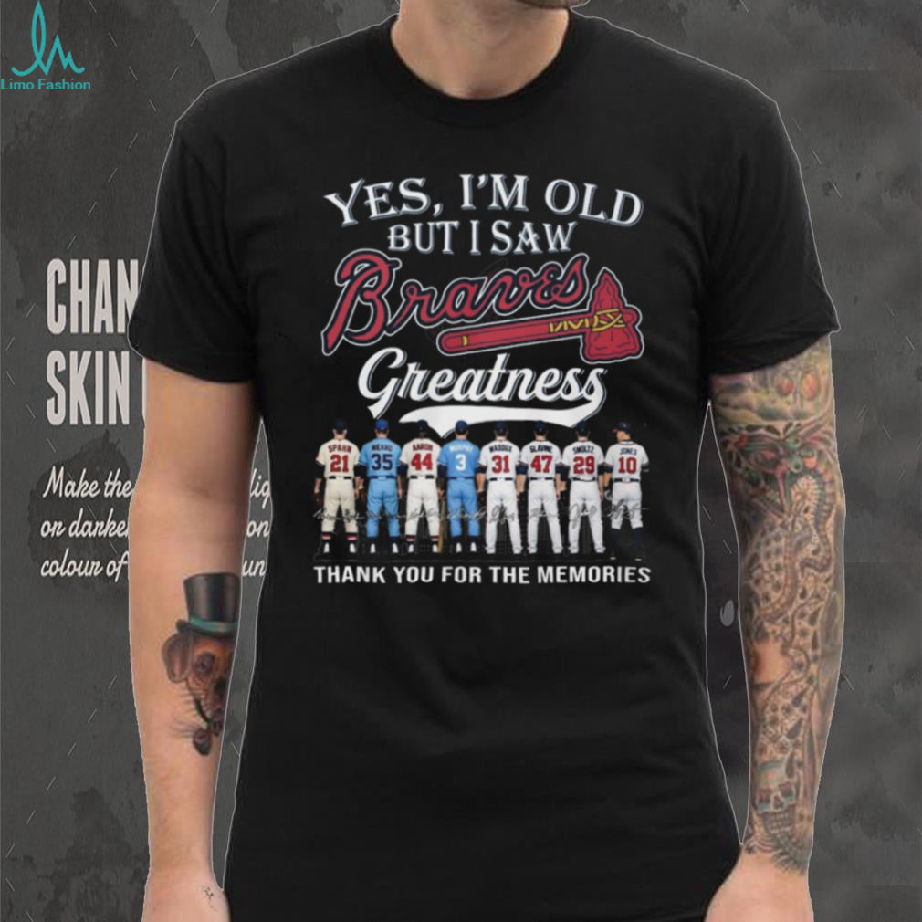 Atlanta Braves Baseball Greatness Legends Team Roster Vintage Unisex Fan Shirt