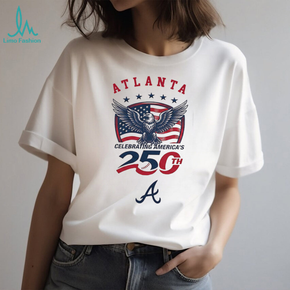 Atlanta Braves Celebrating America’s 250th Baseball Jersey T Shirt Custom Name