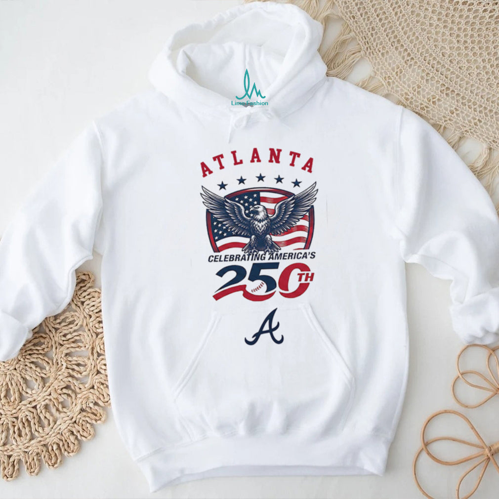Atlanta Braves Celebrating America’s 250th Baseball Jersey T Shirt Custom Name