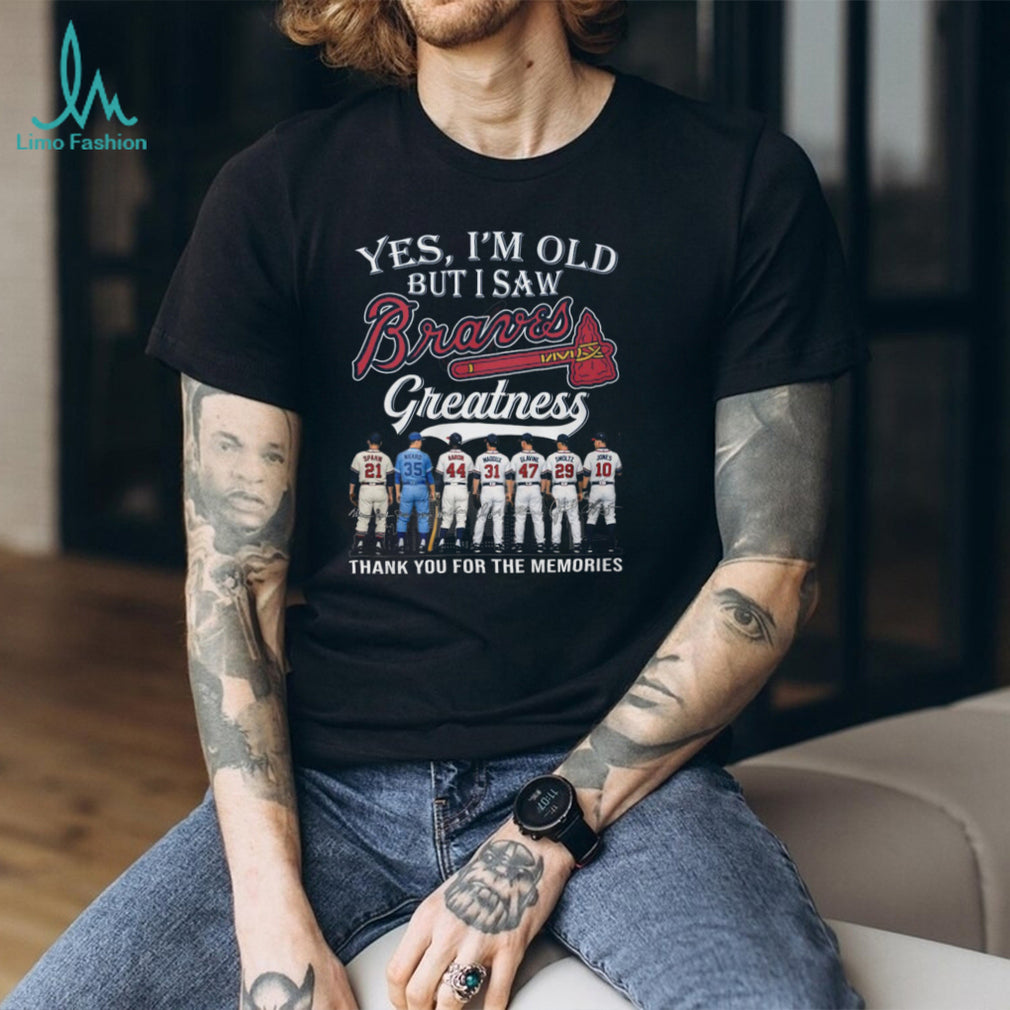 Atlanta Braves Legends “Yes I’m Old” Baseball Fan T Shirt
