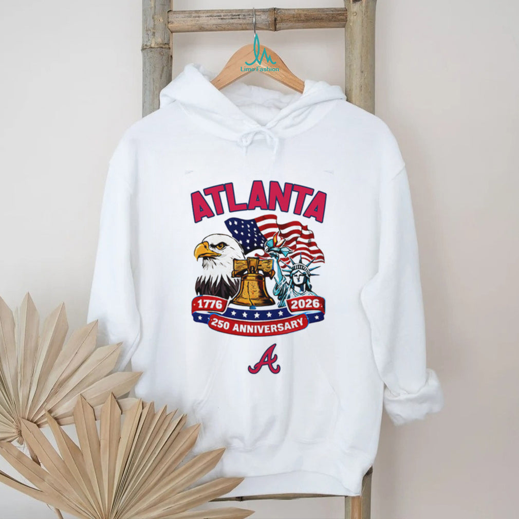 Atlanta Braves Patriotic 250th Anniversary Liberty Bell Baseball Jersey T Shirt
