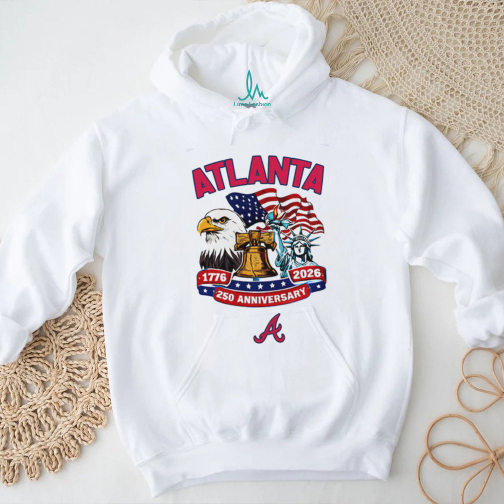 Atlanta Braves Patriotic 250th Anniversary Liberty Bell Baseball Jersey T Shirt