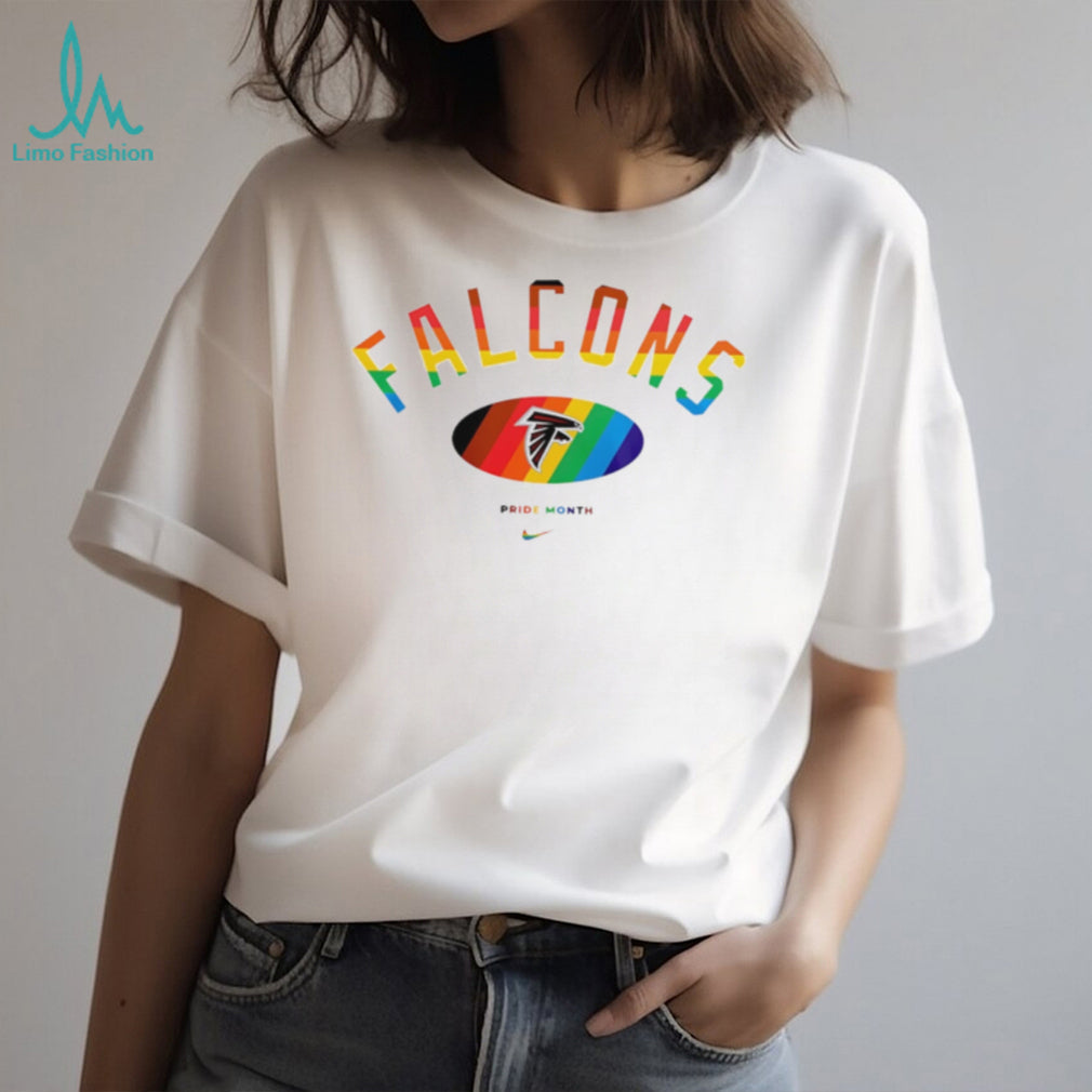 Atlanta Falcons Pride Month Rainbow logo shirt