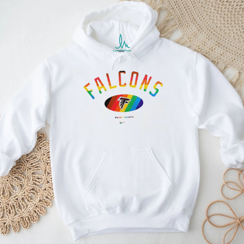 Atlanta Falcons Pride Month Rainbow logo shirt