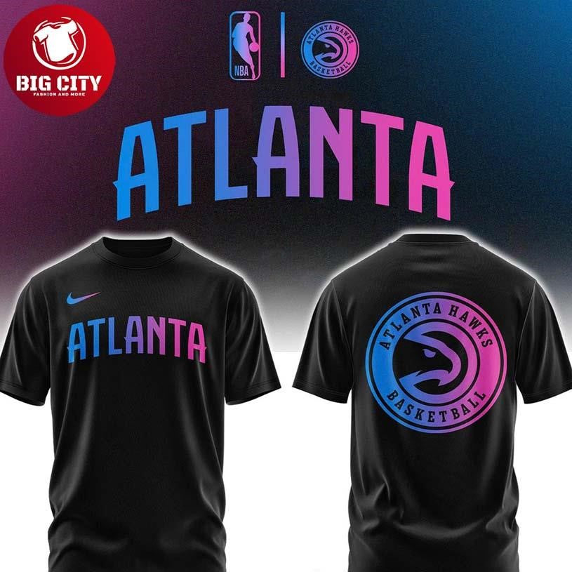 Atlanta Hawks x Cyberpunk Night 2026 NBA Champs Two Sided Shirt