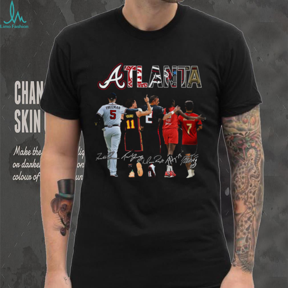 Atlanta Sports Legends Crosswalk Signatures Shirt