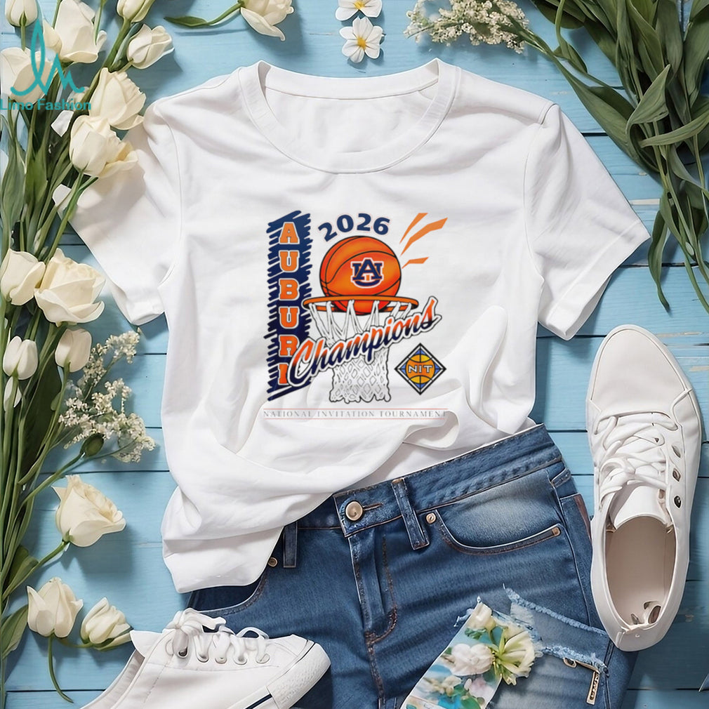 Auburn Tigers Basketball 2026 NIT Champions Net Graphic T Shirt