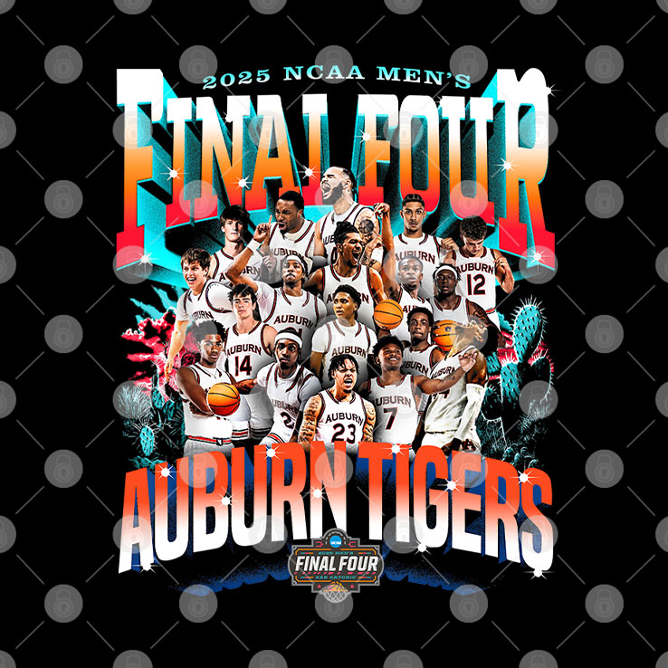 Auburn Tigers Final Four 2025 Men’s Basketball NIL T Shirt