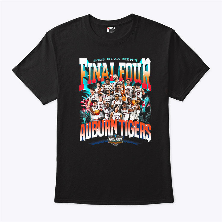 Auburn Tigers Final Four 2025 Men’s Basketball NIL T Shirt
