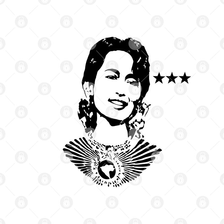 Aung San Suu Kyi Free Burma T Shirt