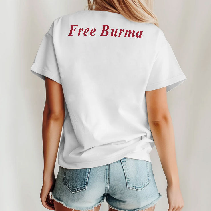 Aung San Suu Kyi Free Burma T Shirt