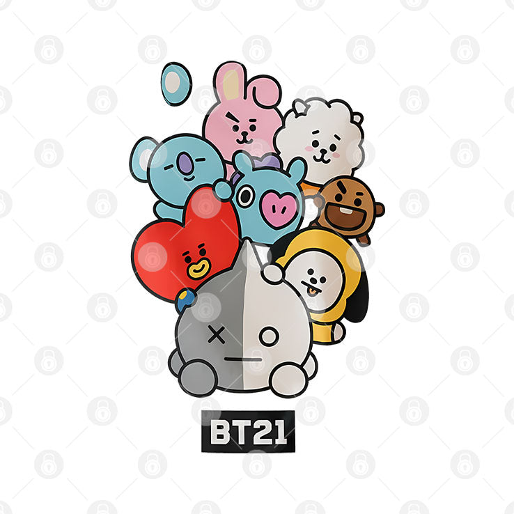 BT21 Character T Shirt