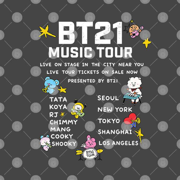BT21 Music Tour T Shirt