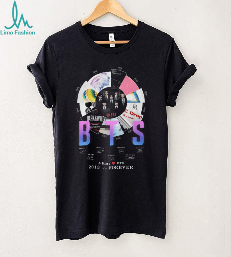 BTS Army 2013 Forever Album Discography Signature Commemorative T Shirt