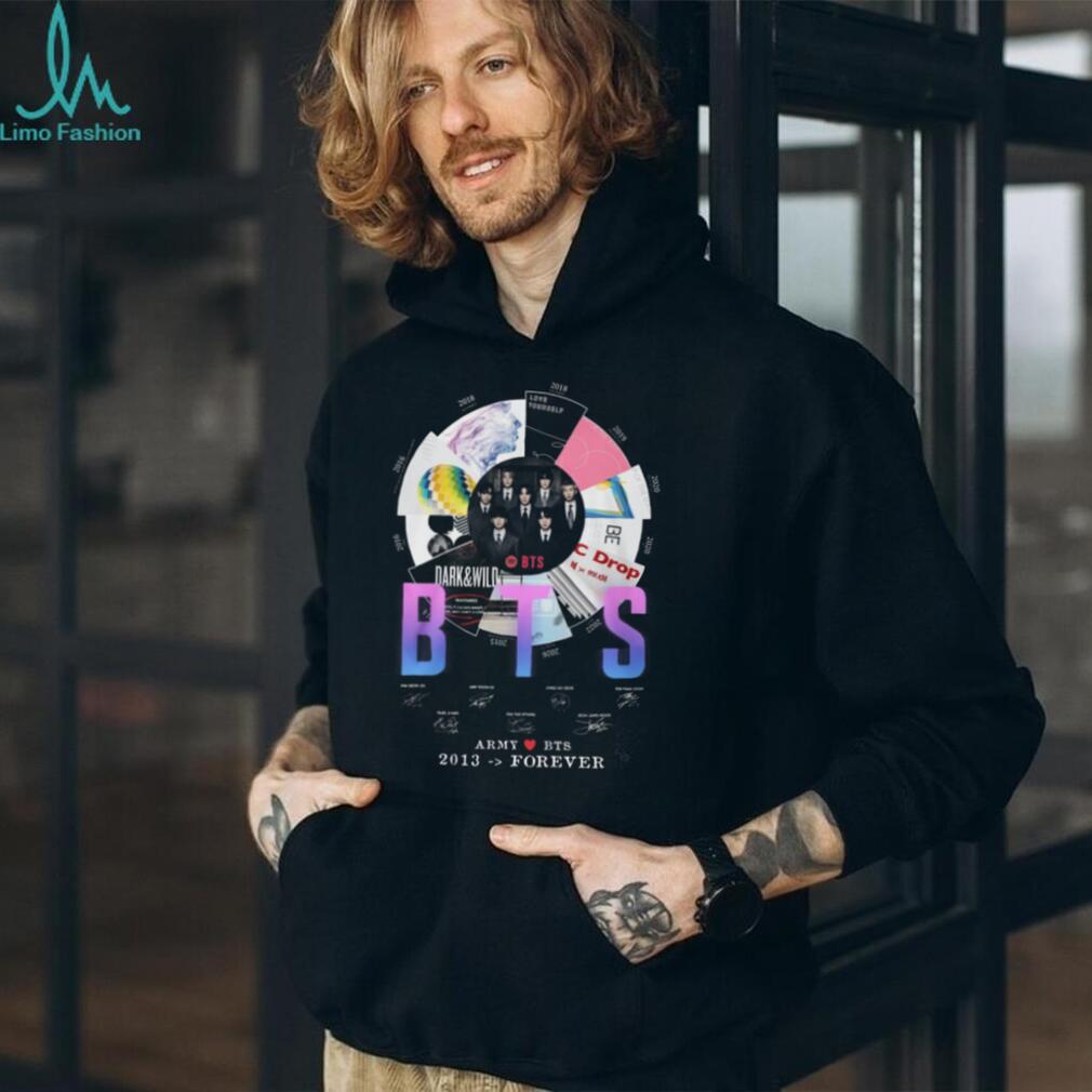 BTS Army 2013 Forever Album Discography Signature Commemorative T Shirt